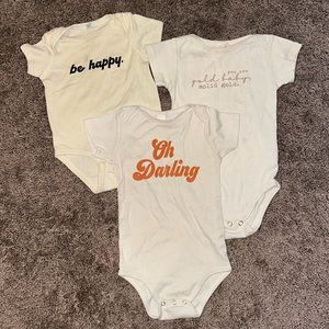 Baby graphic bodysuit 12 and 12/18m bundle!!